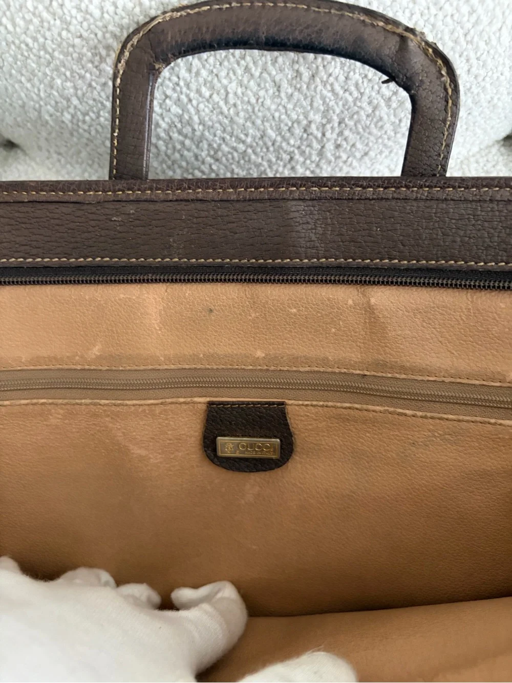 Vintage 1980s Gucci GG Supreme Portfolio / Briefcase